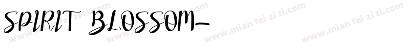 SPIRIT BLOSSOM字体转换